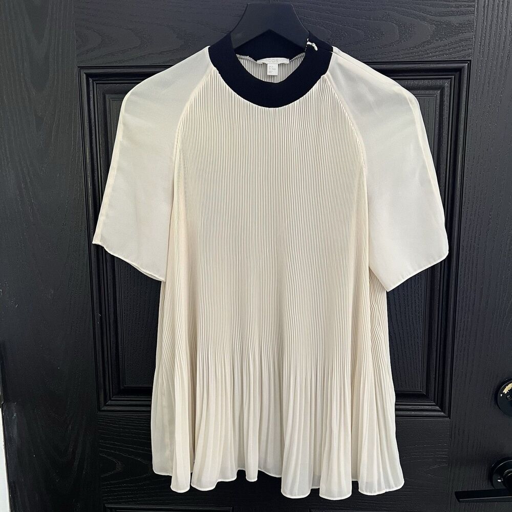 COS short sleeved pleated Tunic blouse Size 6 - Picture 1 of 5